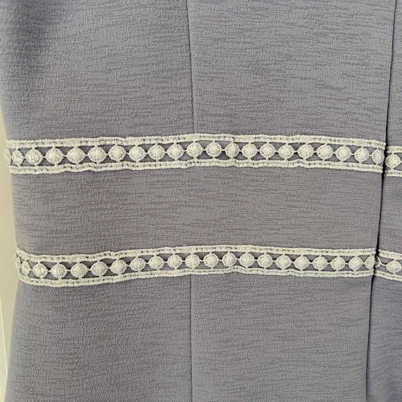 Nanette Lepore sleeveless dress in Lilac and white eyelet trim - EUC - Size 6 - Picture 6 of 11